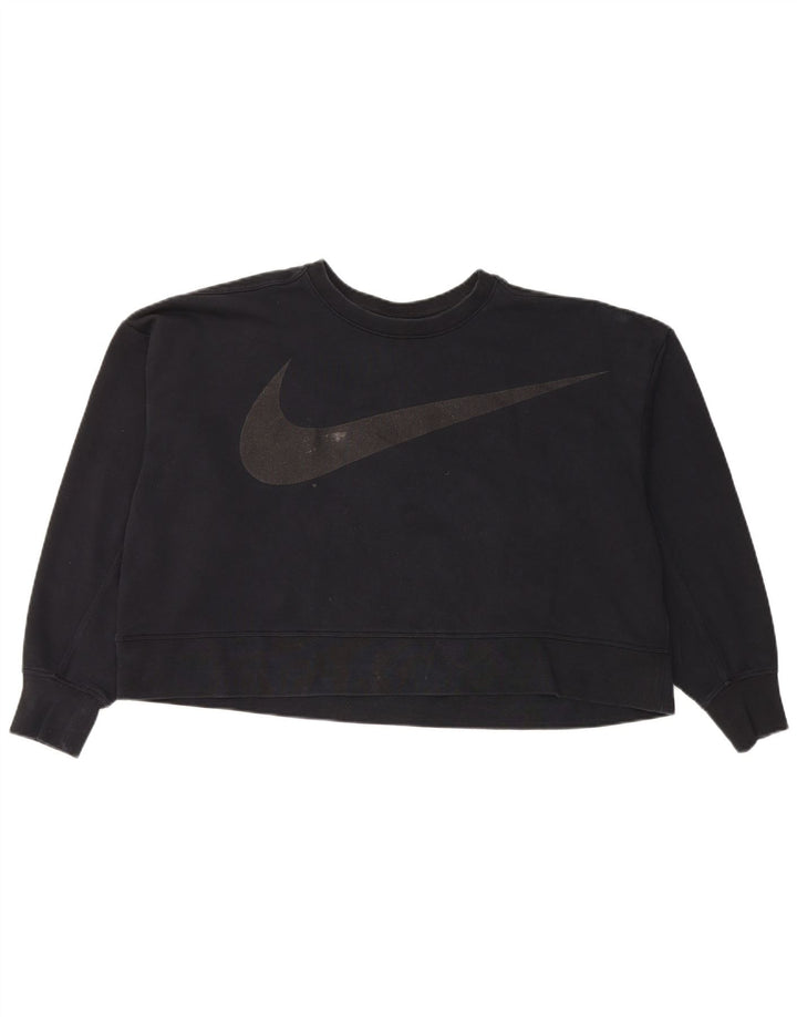 Moletom Nike Dri Fit Graphic Oversized Jumper UK 16 Grande Preto