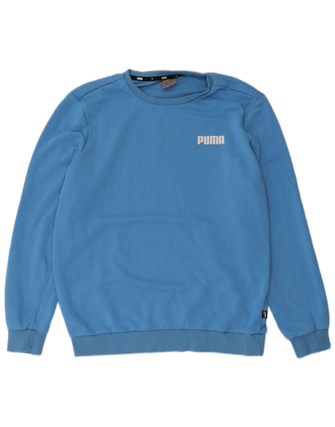 Puma moletom masculino jumper médio azul algodão