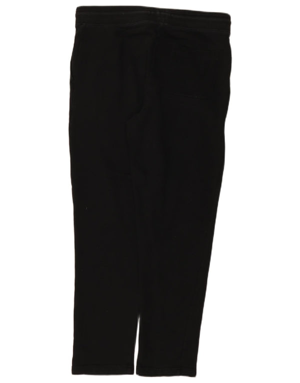 Calça de treino masculina Marks & Spencer de algodão preto médio