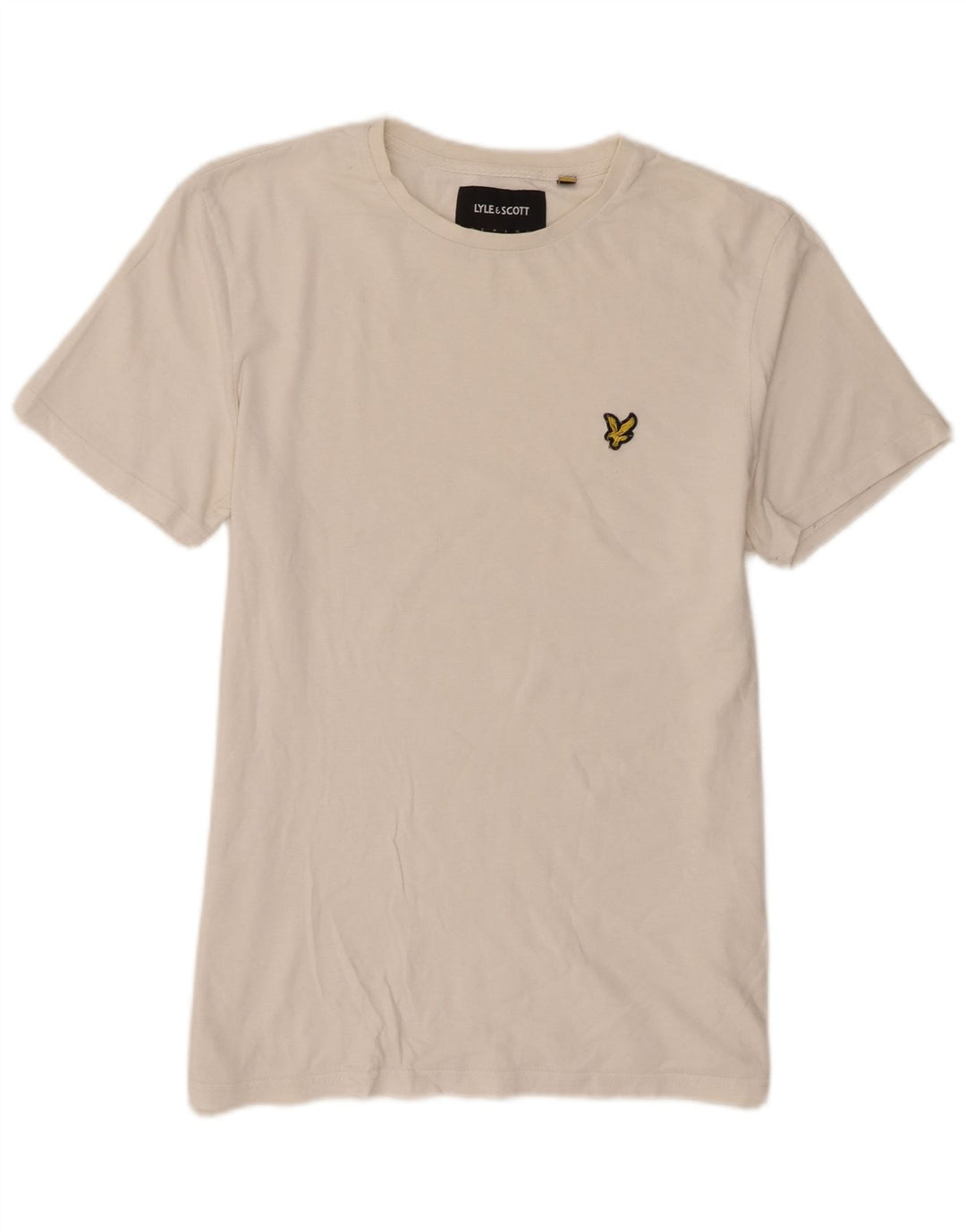 Camiseta masculina de manga curta Lyle & Scott grande algodão branco