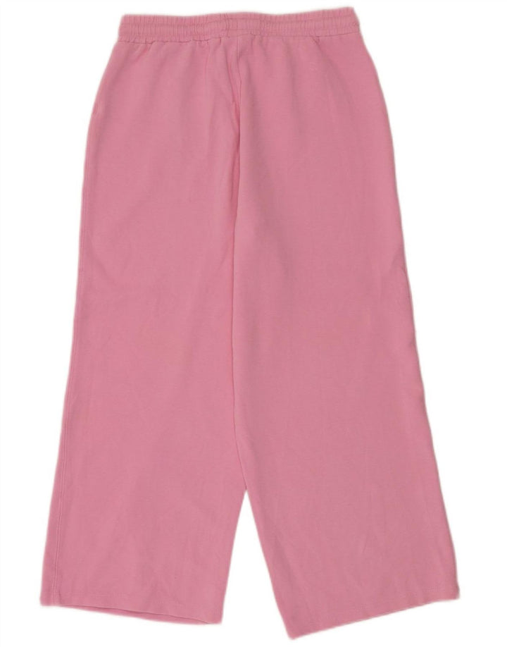 ZARA Womens Tracksuit Trousers UK 12 Medium  Pink Cotton