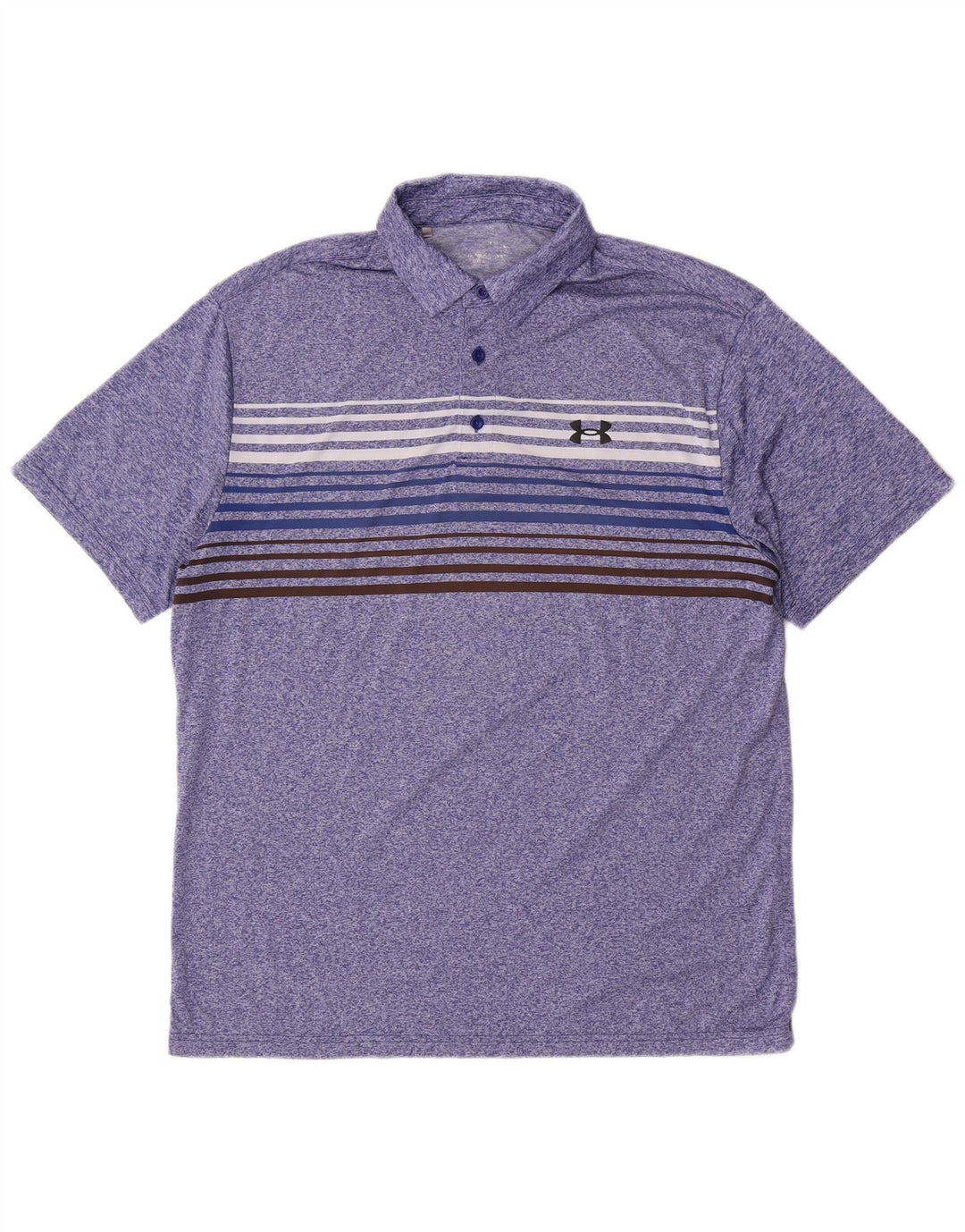 Camisa polo masculina Under Armour grande listrada azul