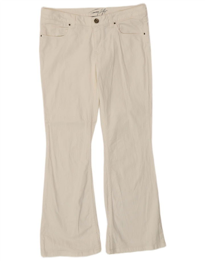 Calça jeans feminina TOMMY HILFIGER W30 L30 algodão branco
