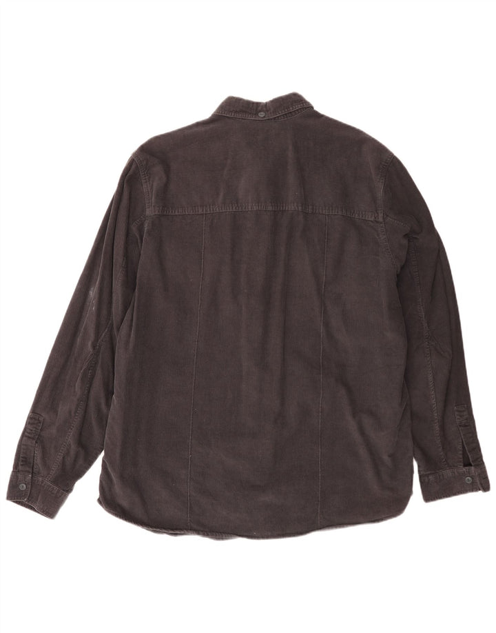 Camisa masculina de veludo cotelê Levi's XL cinza algodão