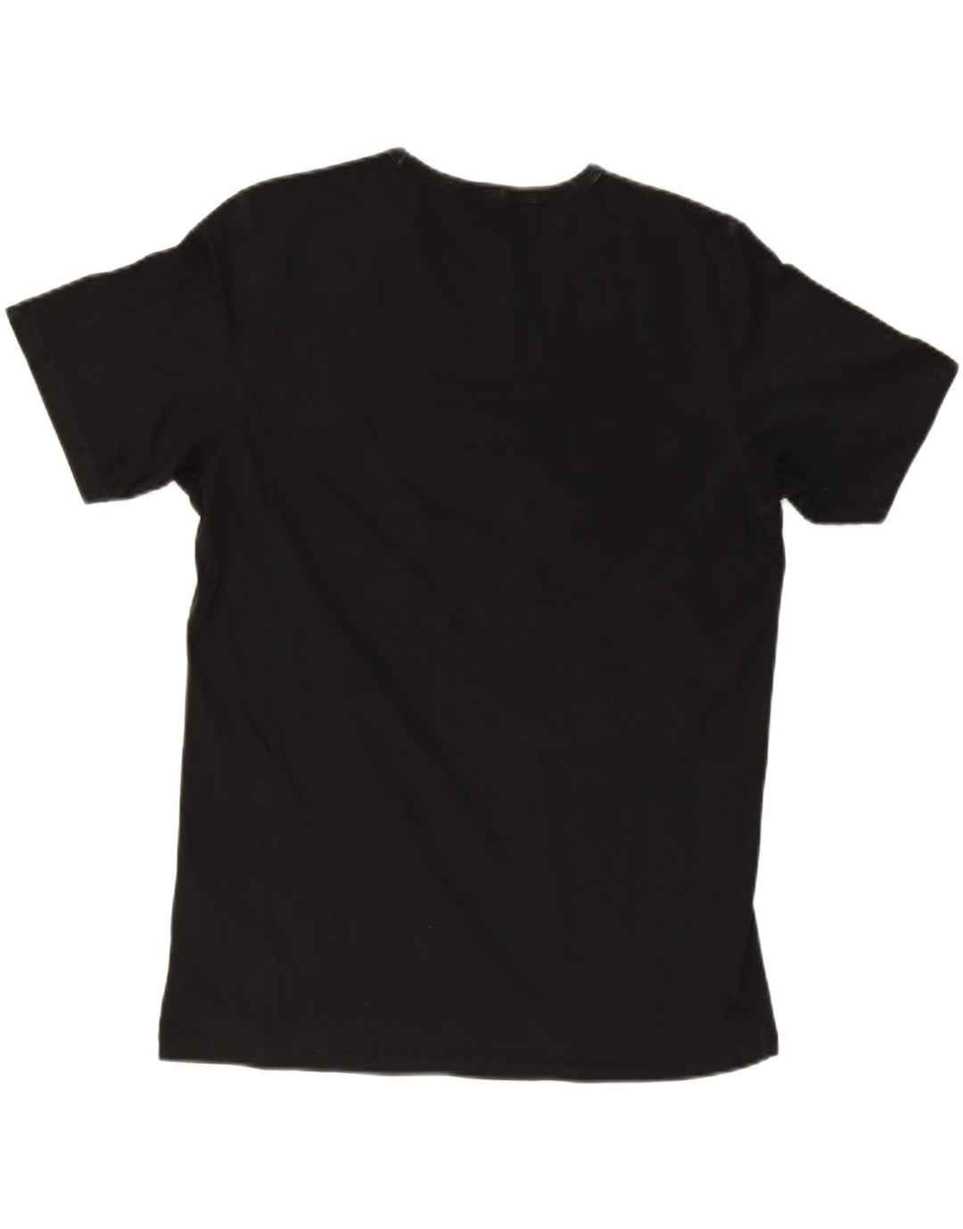 Camiseta masculina com estampa LEE grande de algodão preto
