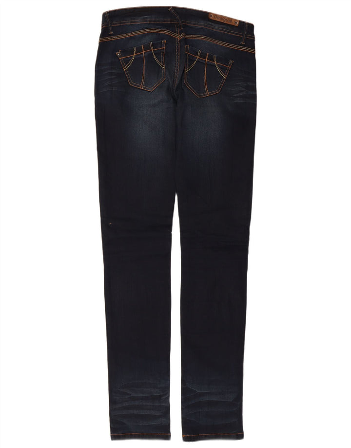 Desigual Jeans Slim Feminino W30 L32 Azul Marinho Algodão