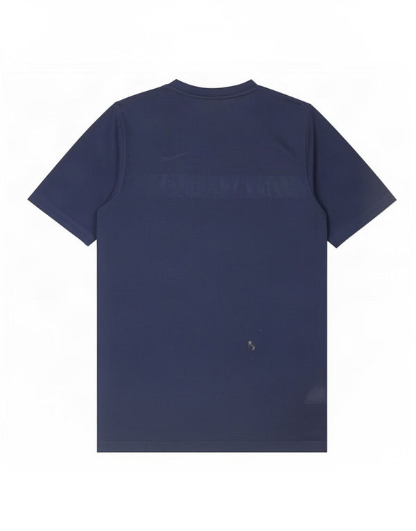 Camiseta masculina Nike Dri Fit Top médio azul marinho Colourblock