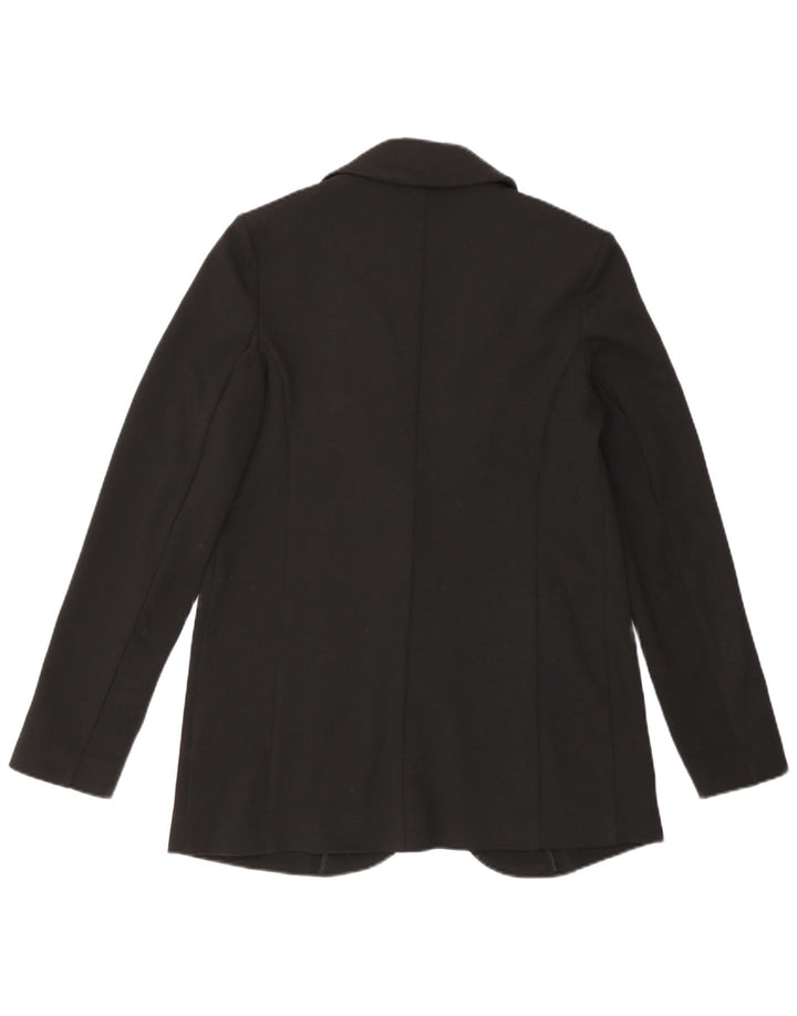 Jaqueta blazer feminina aberta e relaxada da Marks & Spencer Reino Unido 8 pequena preta