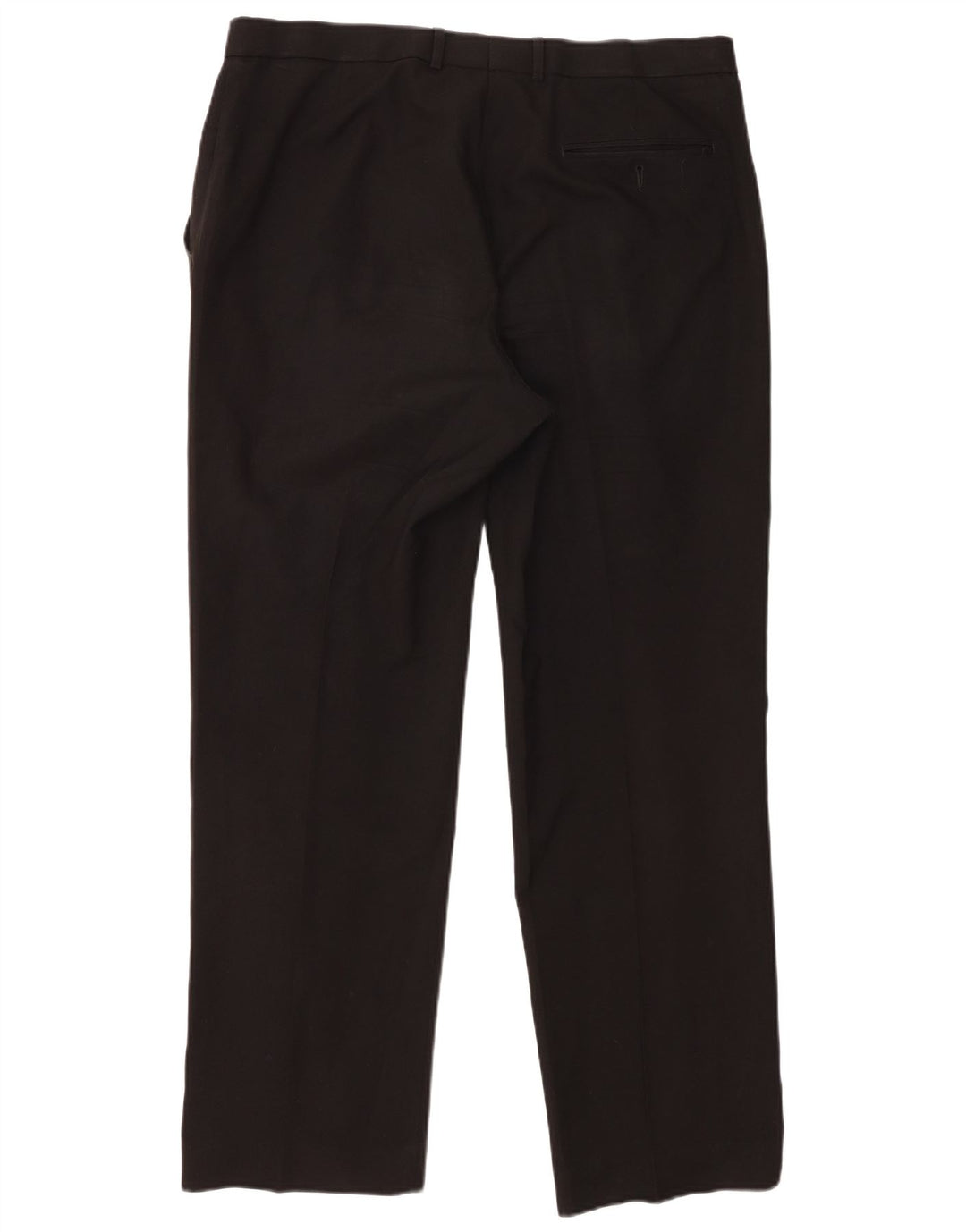 Calça masculina Marks & Spencer com pegged terno W36 L31 poliéster preto