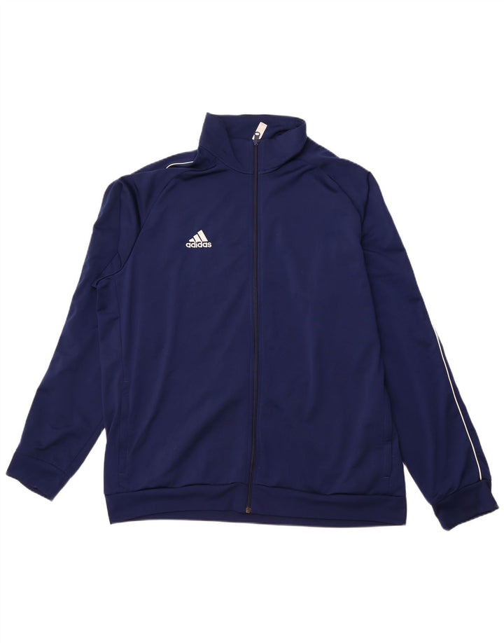 ADIDAS Mens Treino Top Jacket 2XL Poliéster Azul Marinho