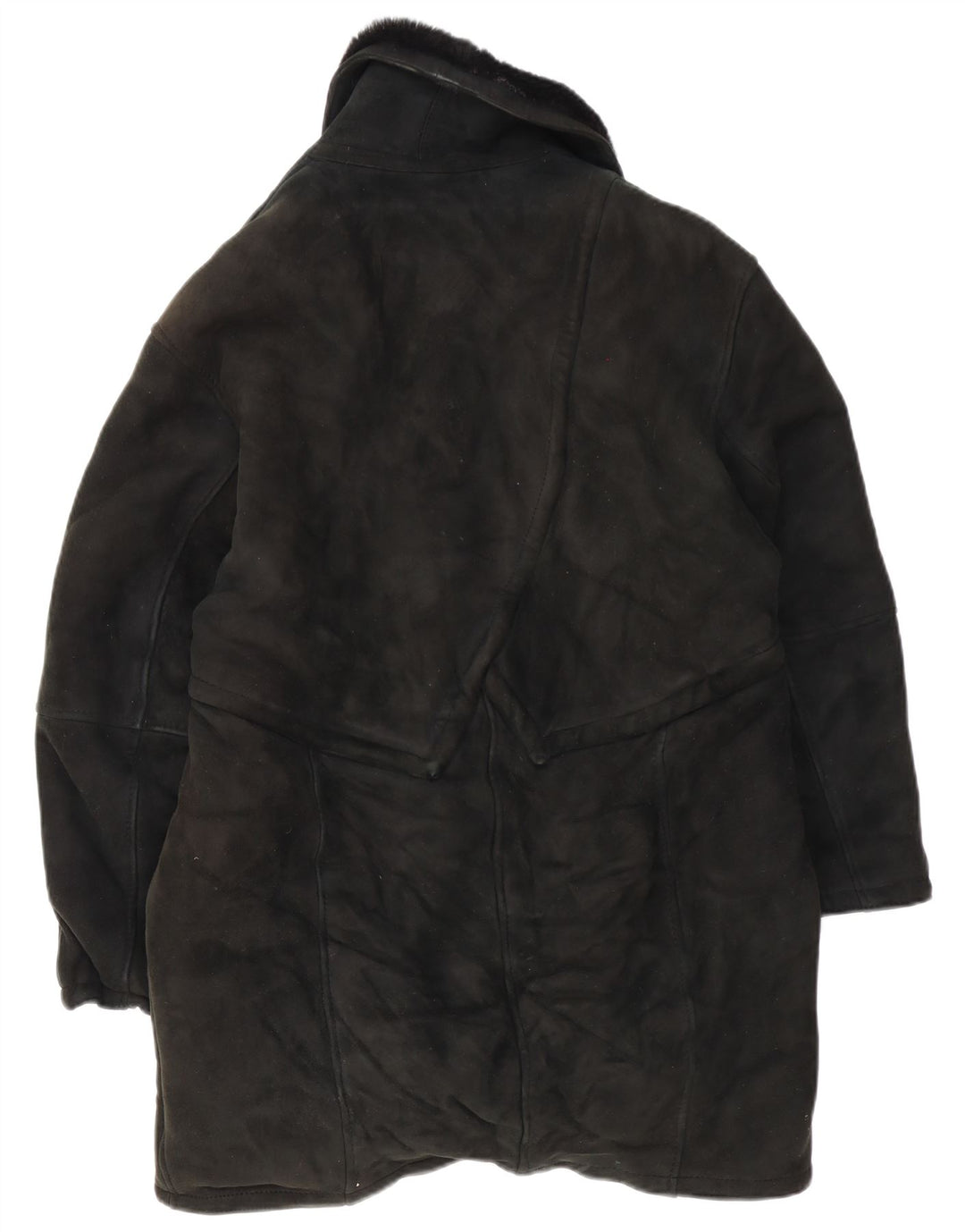 Casaco de corte grande feminino vintage IT 46 grande corte preto