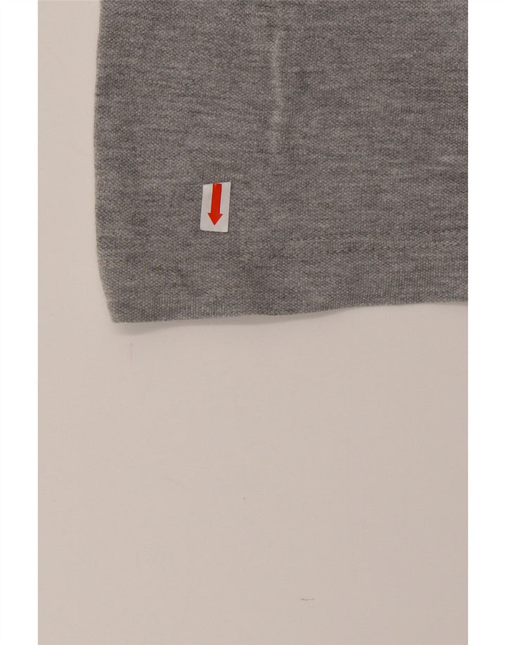 Camisa polo masculina KAPPA algodão cinza médio