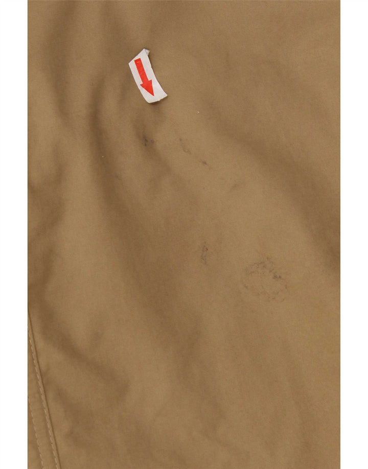 Casaco impermeável masculino Barbour UK 40 grande algodão bege