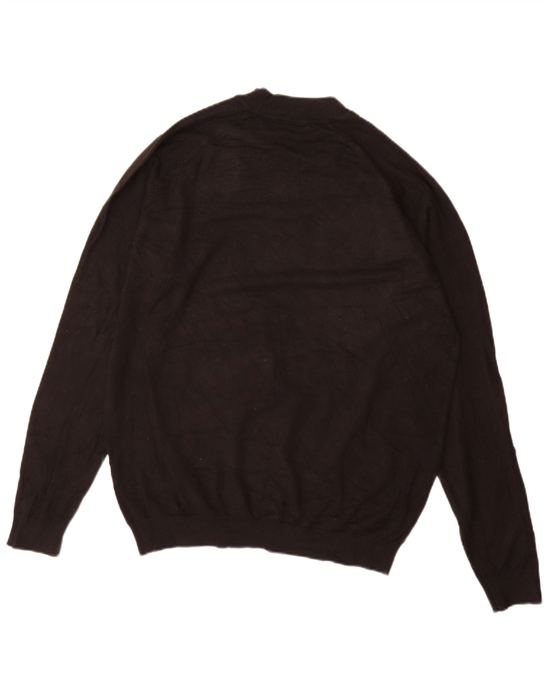 Zara Suéter masculino com gola tartaruga grande viscose preta