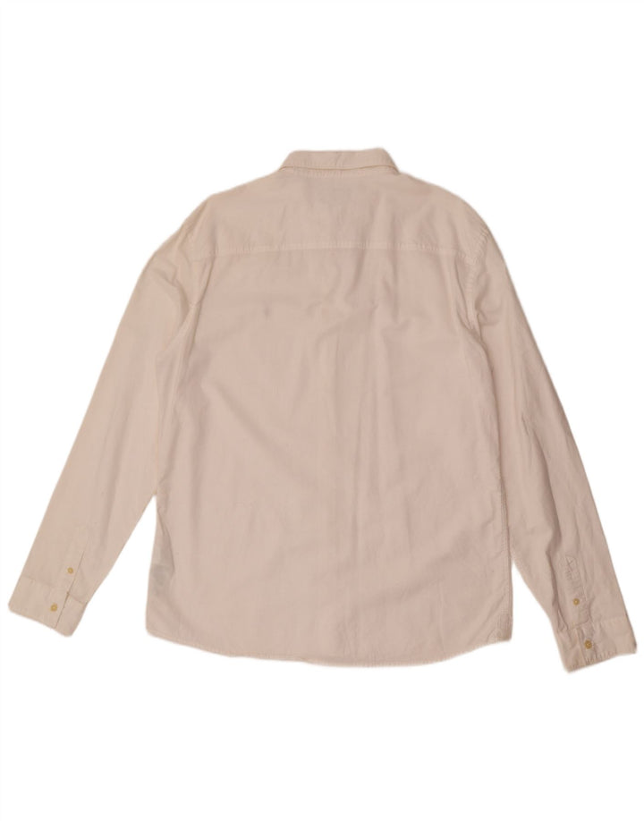 Camisa masculina ALL SAINTS XL algodão branco