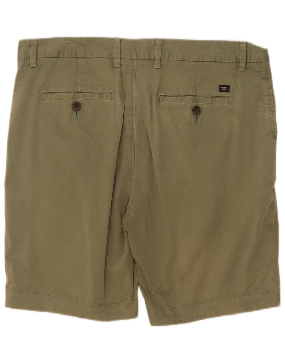 Superdry Mens Chino Shorts W34 Grande Algodão Verde