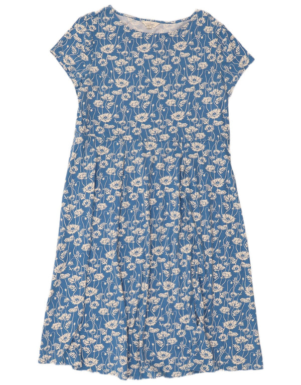 Vestido feminino Seasalt A-Line UK 18 XL azul floral