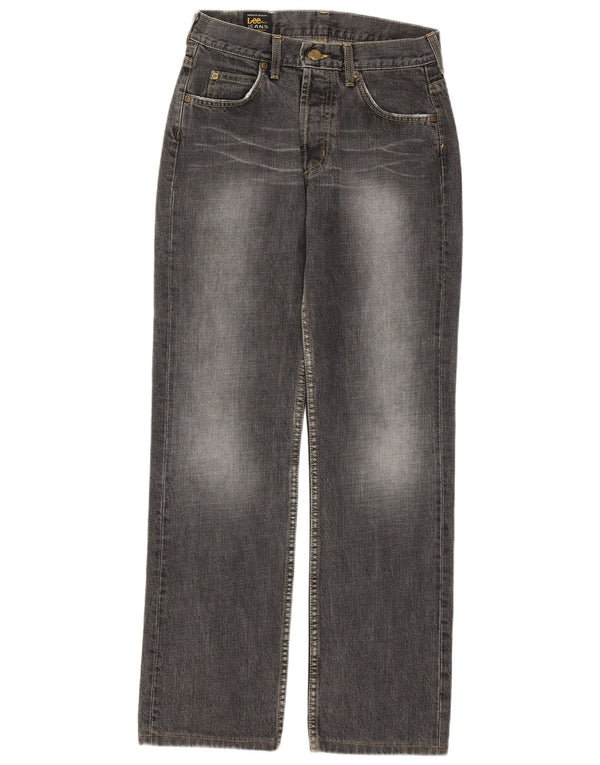 Jeans retos femininos Lee W29 L32 algodão cinza