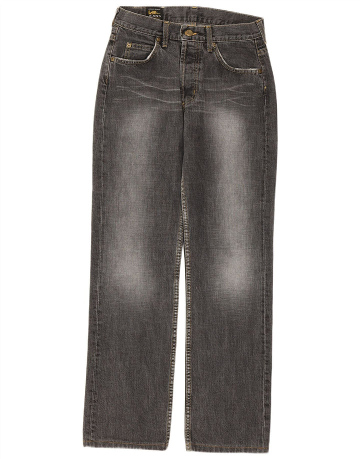 Jeans retos femininos Lee W29 L32 algodão cinza