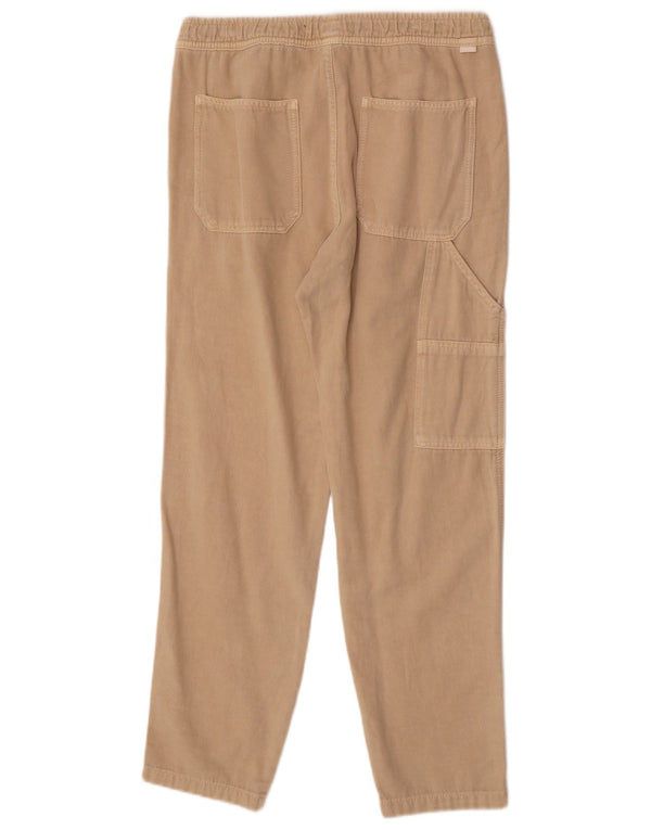 Calça cargo reta masculina Zara médio W31 L30 algodão bege