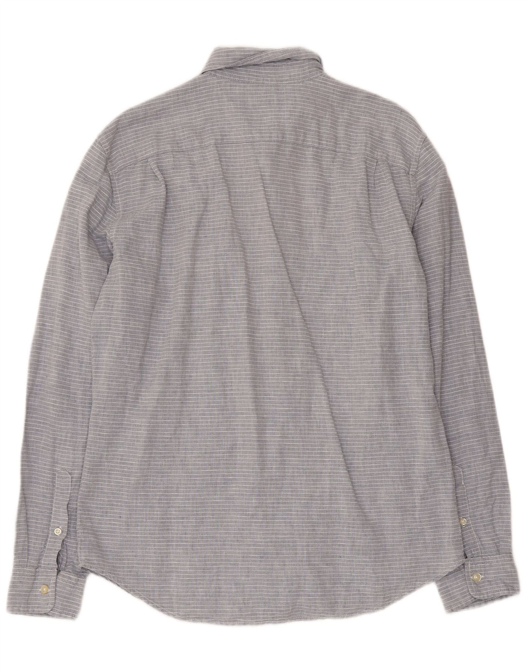Camisa masculina Gap Standard Fit listra cinza médio
