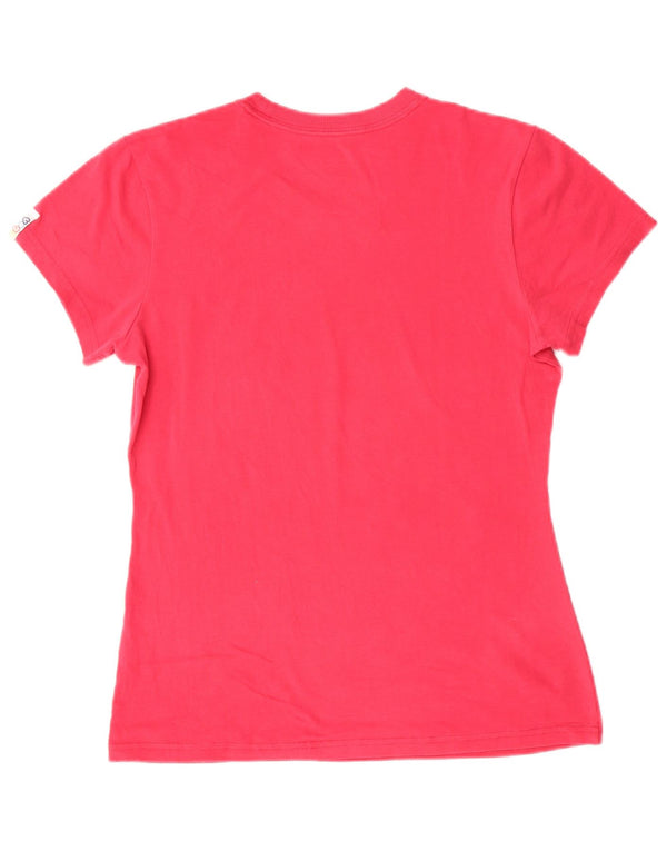 Camiseta feminina NIKE com estampa gráfica UK 12/14 médio algodão rosa