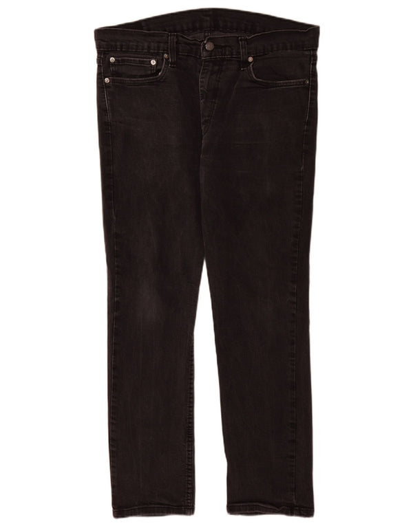 Levi's Masculino 511 Slim Jeans W36 L30 Algodão Preto
