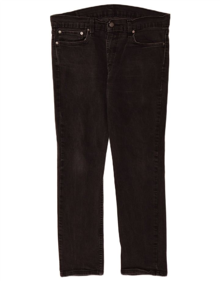 Levi's Masculino 511 Slim Jeans W36 L30 Algodão Preto