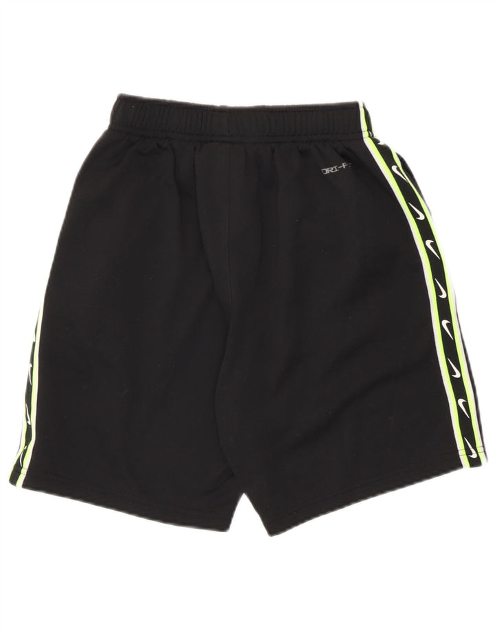 Shorts esportivos gráficos Nike Boys Dri Fit 10-11 anos médio preto poliéster