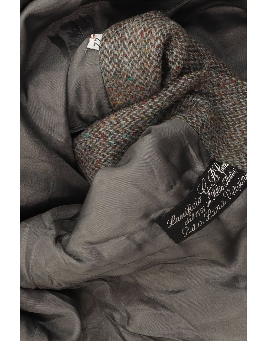 LANIFICO CAMPORE Jaqueta blazer feminina de 2 botões IT 44 Marrom Médio Chevron