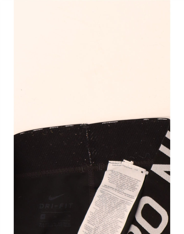 Leggings femininas Nike Dri Fit Graphic UK 12 médio preto poliéster