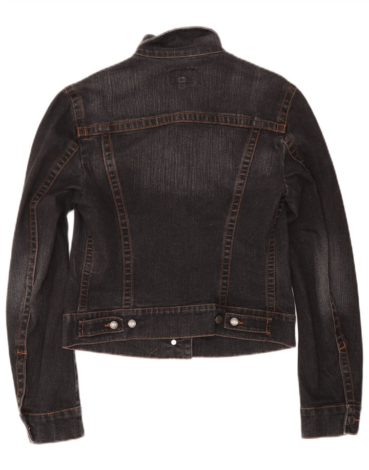 Jaqueta jeans feminina Calvin Klein, 10 algodão cinza pequeno