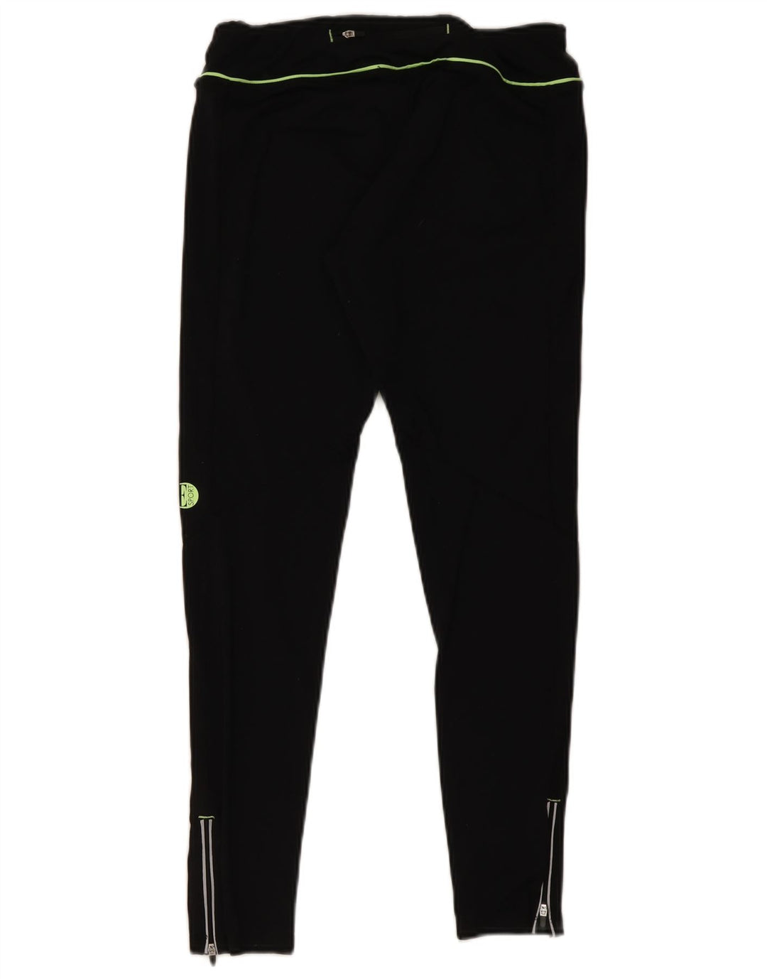 Leggings gráficas femininas Elle Sport UK 14 poliéster preto médio