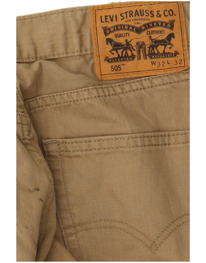Jeans Levis 505 Straight Masculino W32 L32 Bege