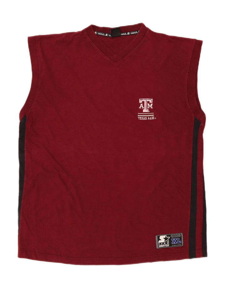 Colete masculino Starter Top XL algodão Borgonha
