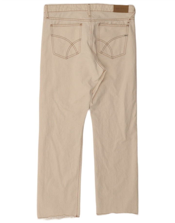 Gas Mens Straight Jeans W31 L28 Algodão Branco
