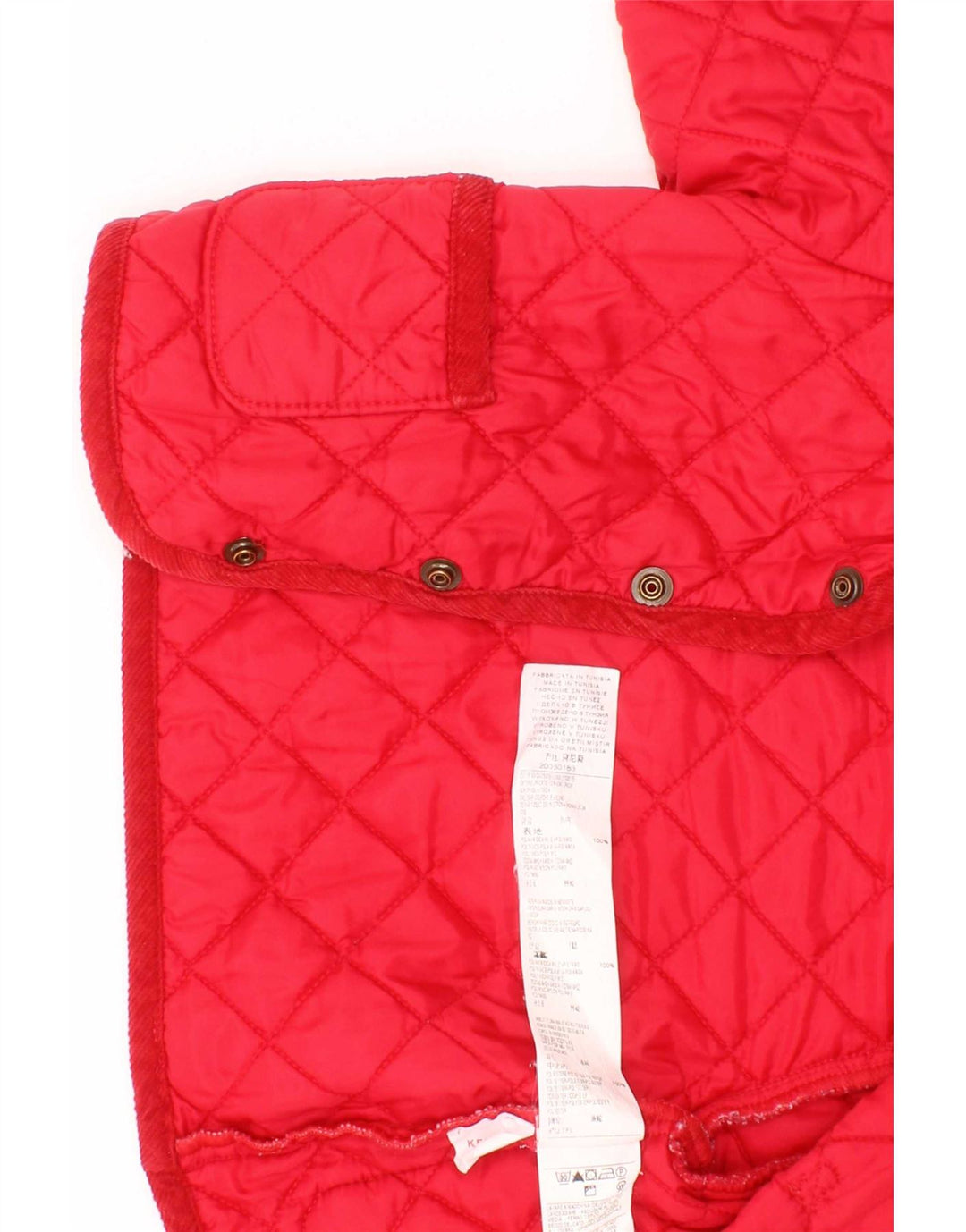 Casaco acolchoado Benetton Baby Boys 6-9 meses poliamida vermelha