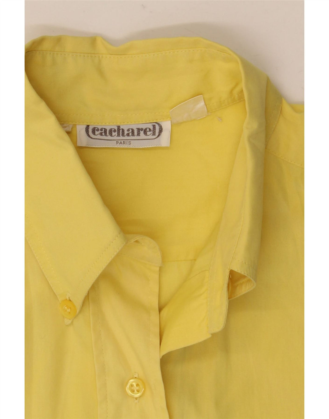 Camisa Cacharel Mulher UK 14 Grande Amarelo