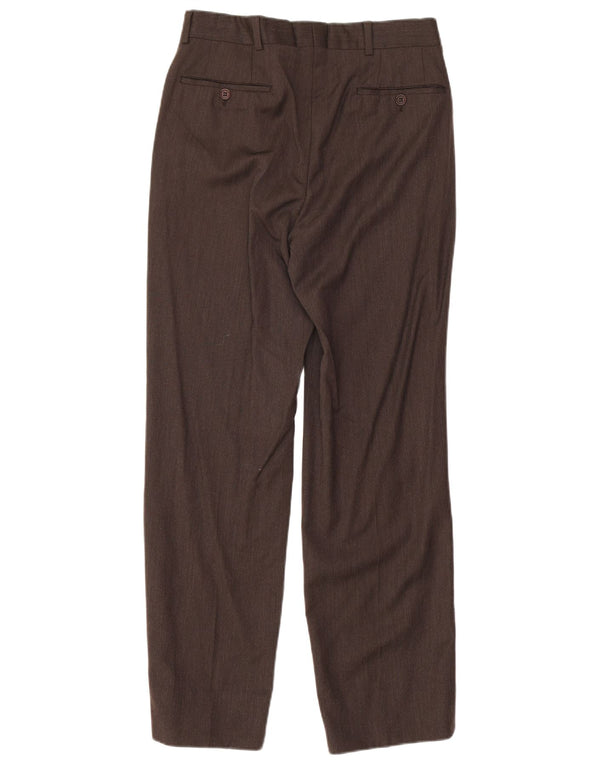 Calça casual reta masculina Giorgio Armani W28 L29 marrom