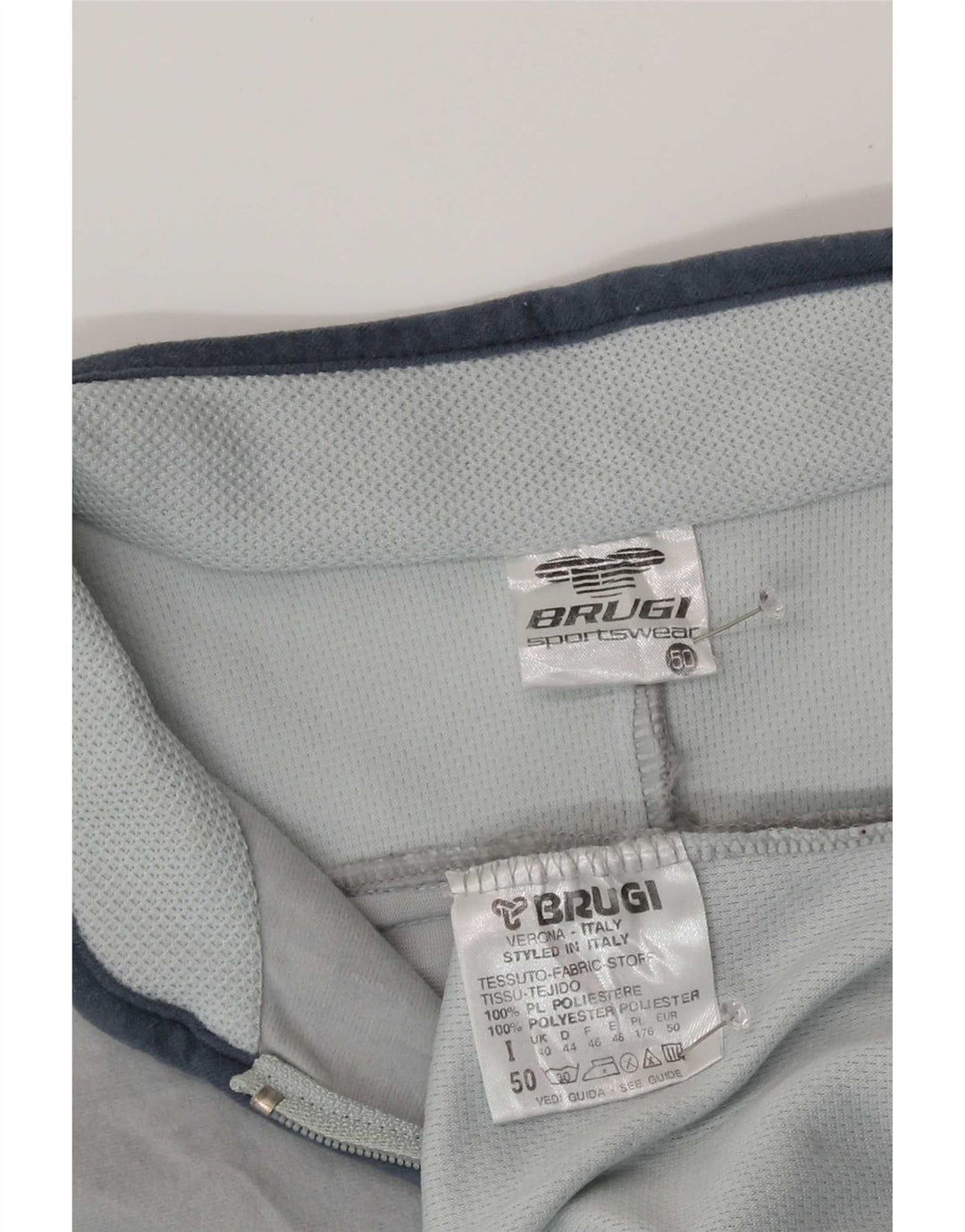Brugi Mens Treino Top Jacket IT 50 Poliéster Colourblock Cinza Médio