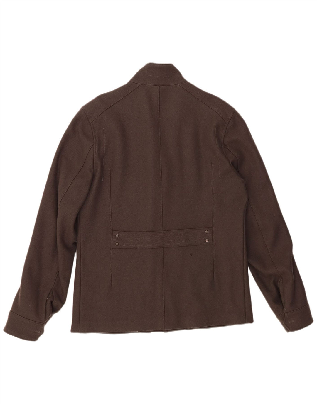 Jaqueta corta-vento masculina REISS UK 40 grande lã virgem cinza