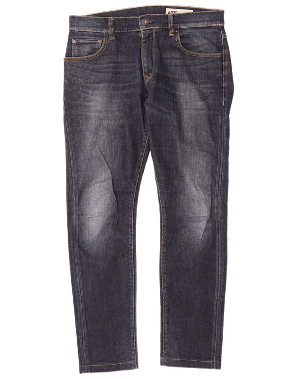 Rifle Masculino Slim Jeans W32 L31 Azul Marinho Algodão
