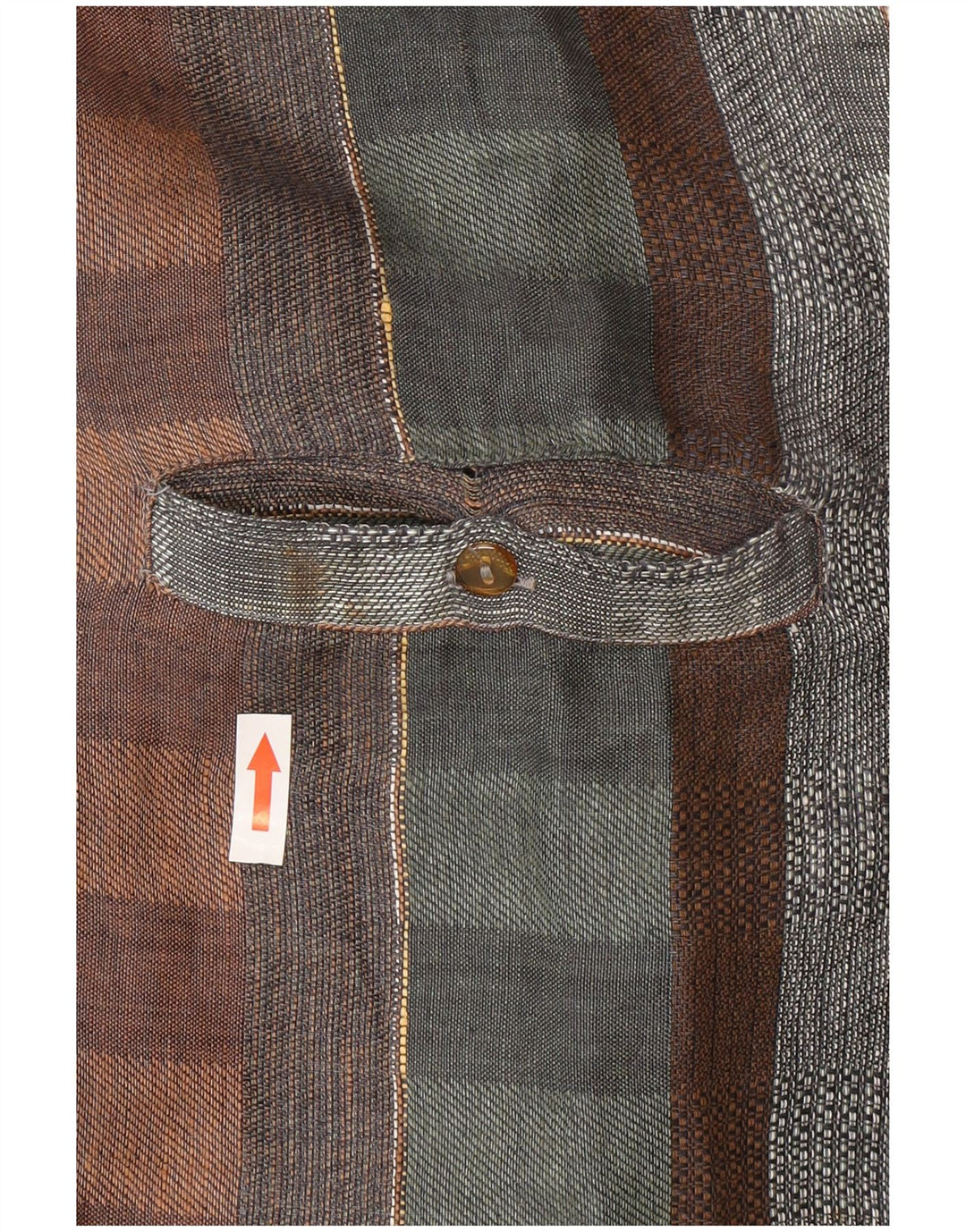 Pulôver masculino vintage de manga curta XL linho xadrez multicolorido
