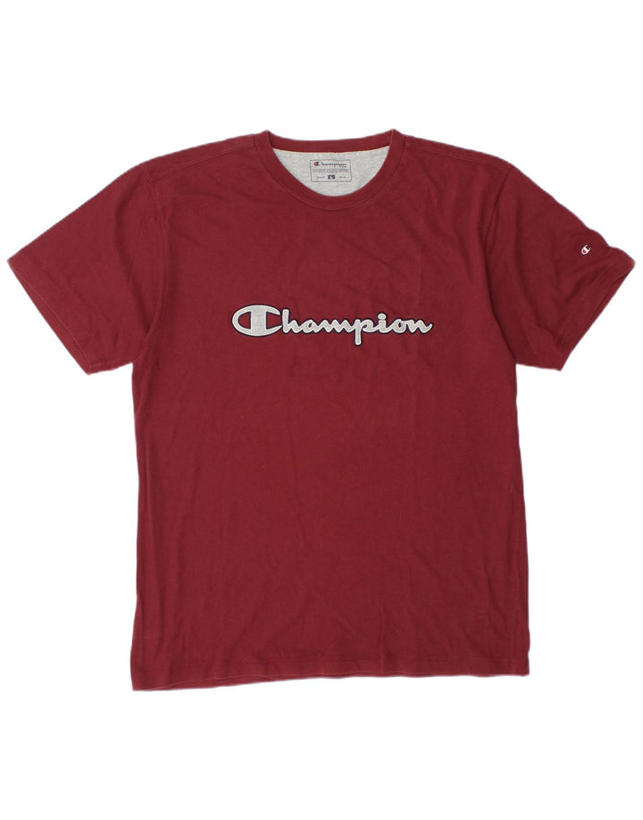 Camiseta masculina com estampa CHAMPION grande algodão marrom