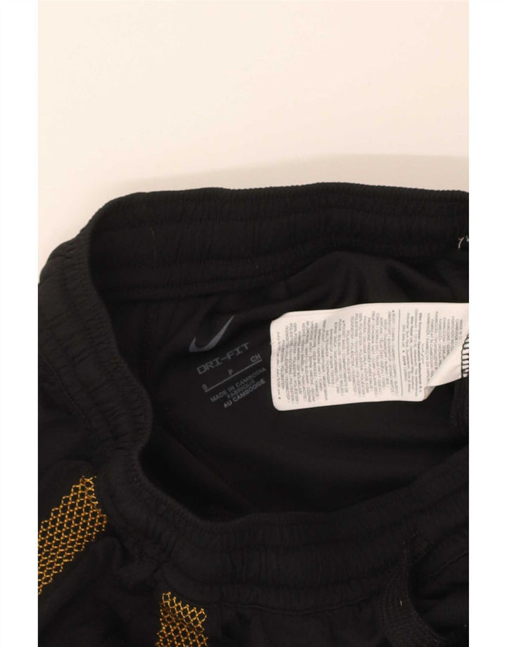 Nike Mens Dri Fit Sport Shorts Pequeno Poliéster Geométrico Preto