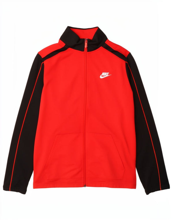 Jaqueta Nike Boys Tracksuit Top 13-14 Anos XL Vermelho Colorblock Sports