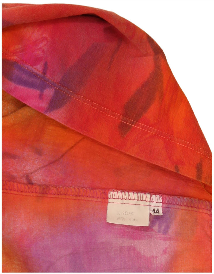 Saia lápis feminina vintage IT 44 médio W25 floral multicolorido