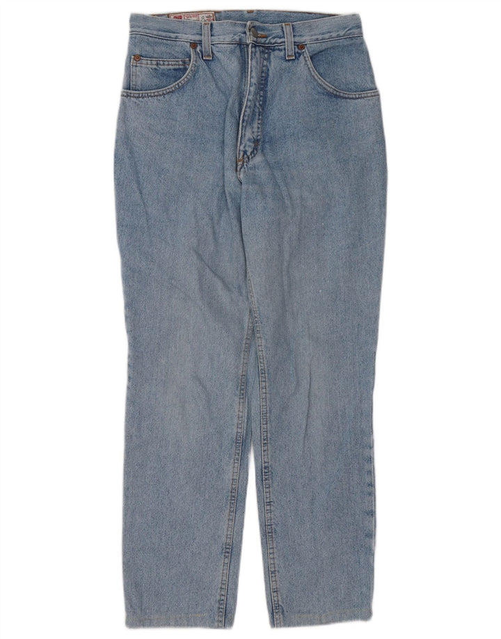 Rifle feminino cônico jeans W31 L27 algodão azul
