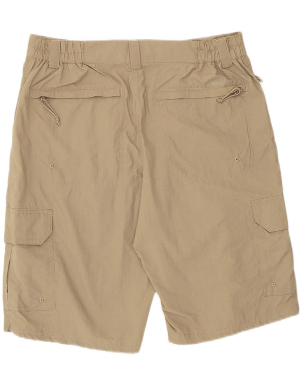Shorts cargo masculino Mountain Warehouse W32 poliamida bege médio