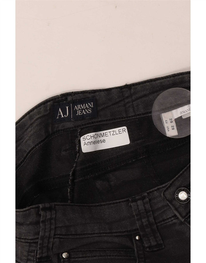 Calça jeans feminina Armani W29 L29 preta